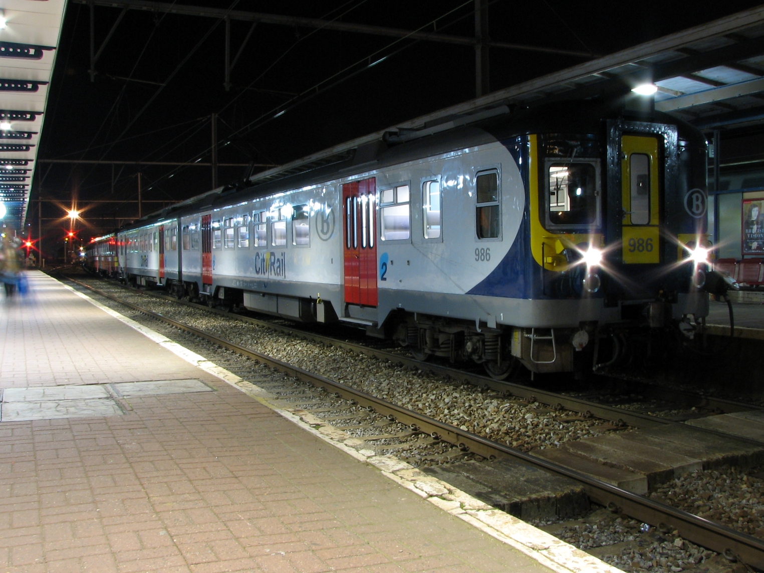 Automotrice modernisée CityRail en gare d’Arlon en octobre 2007