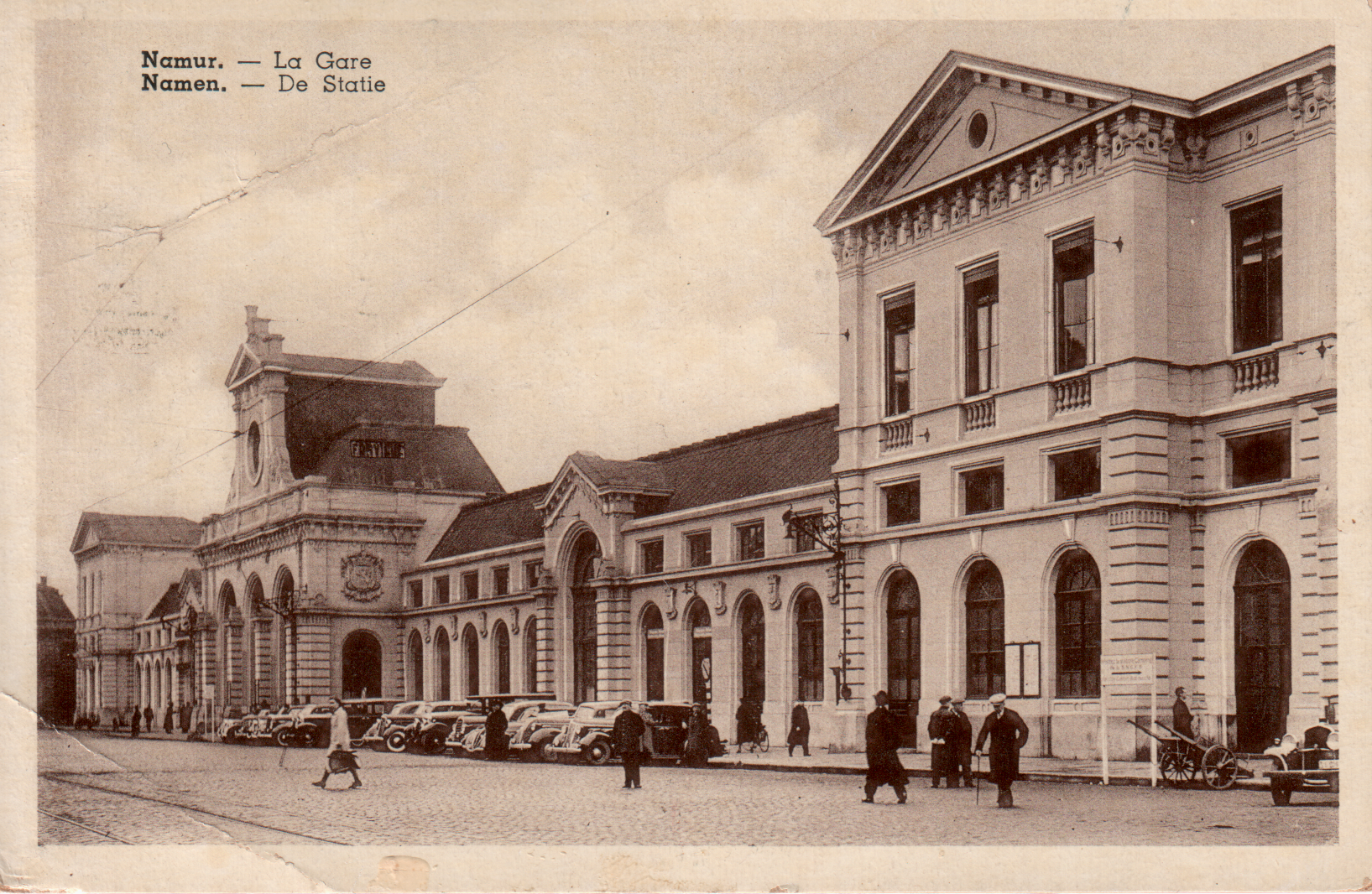 Gare de Namur dans les années 1900