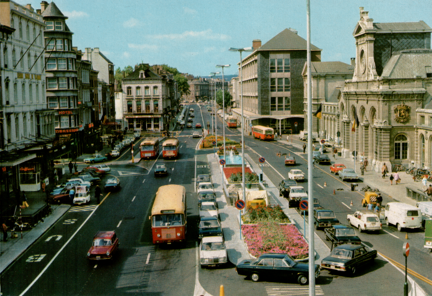 Gare de Namur dans les années 1970